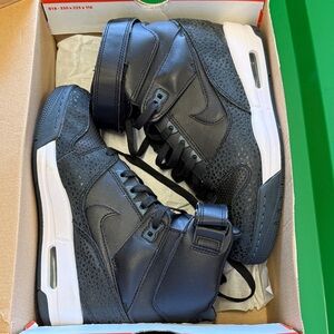 Nike Black and Gray High-Top Sneakers